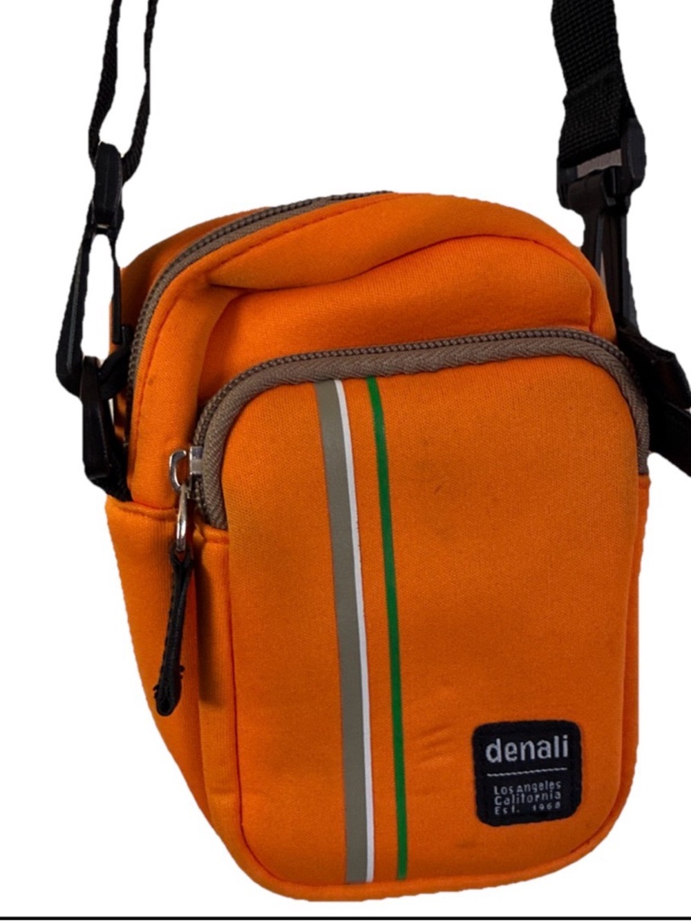 Denali Orange Camera Crossbody Bag for Men - Compact Everyday Carry VTG 5.5x3.5”